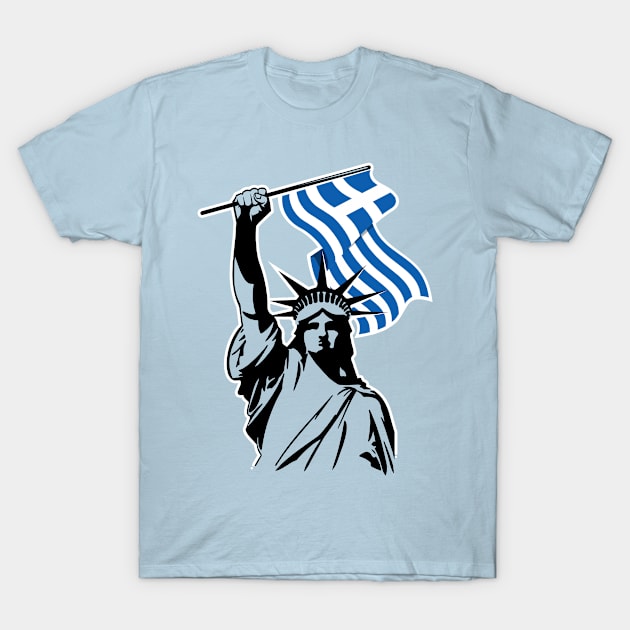 GREEK-AMERICAN LIB T-Shirt by LILNAYSHUNZ